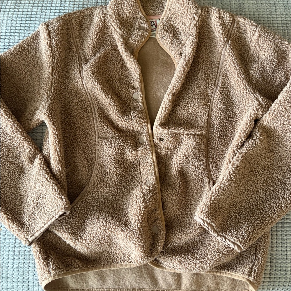 Cozy Tan Avalanche Sherpa Jacket